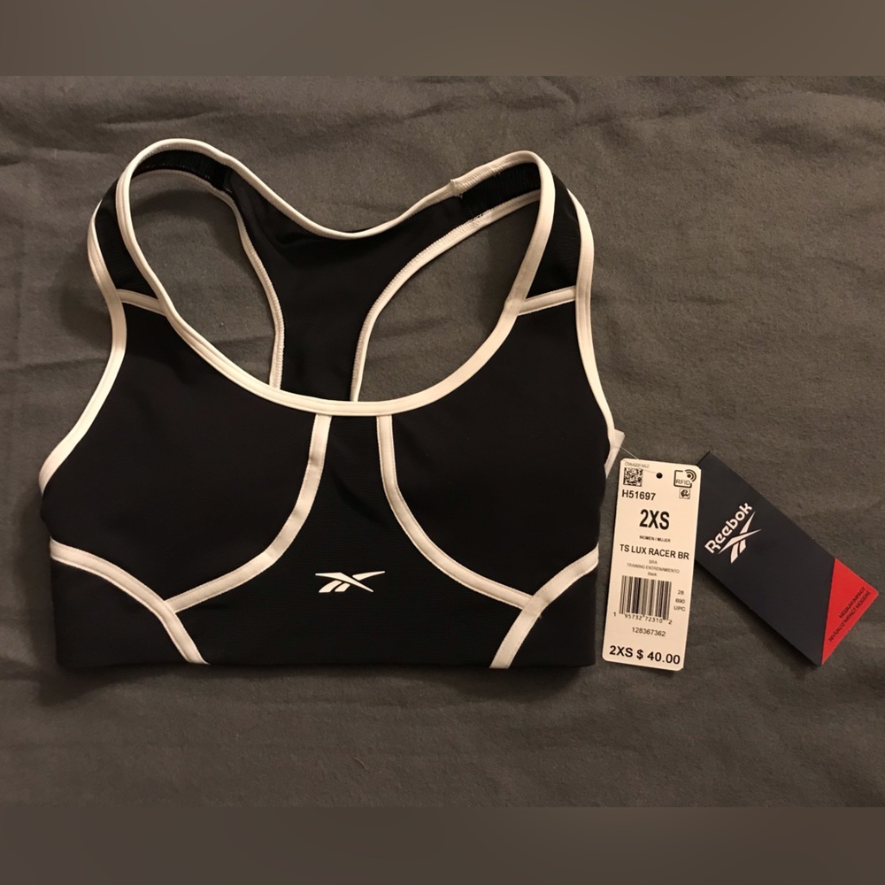 NWT Reebok TS LUX Racerback Bra